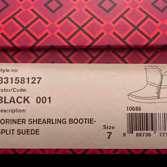 Tori Burch Booties size 7 Black - Picture 6 of 6